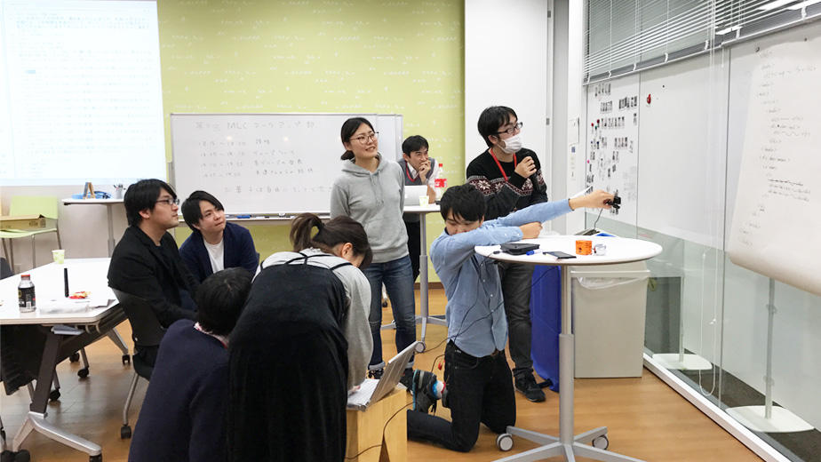 第9回マークアップ部(1月17日開催)会場を仙台へ中継している様子