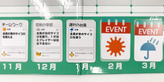 遅めの台風 効果「全員が赤のサイコロを使う」 コメント「今年は台風当たり年?」